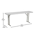 6FT Folding Training Table