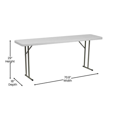 6FT Folding Training Table