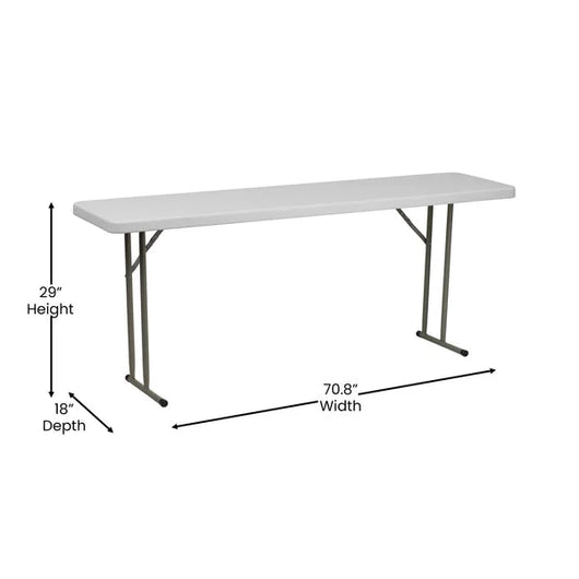 6FT Folding Training Table